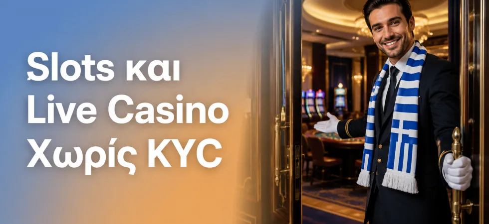 Slots και Live Casino Χωρίς KYC